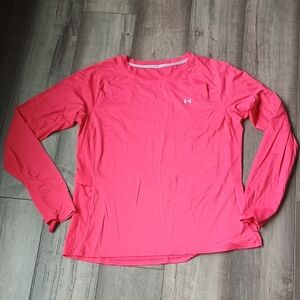 Under Armour Women's Bright Pink Long Sleeve Top
